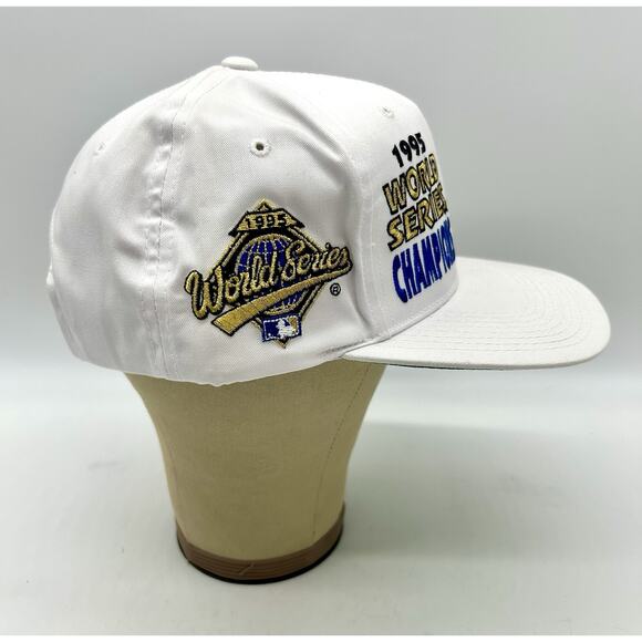 Vintage 1995 Snapback MLB Atlanta Braves World Series Champions Hat Ball Cap - Picture 5 of 9